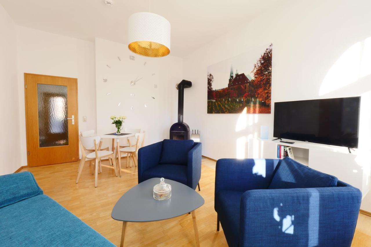 Wohnung Mit Blick Auf Die Zitadelle Petersberg - 3 Zimmer Erfurt Exteriör bild